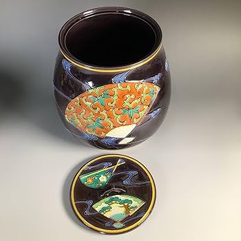 Ｓ２１８　香合　『平安　永泉造』『紫交趾』『鳳凰文』『丸香合』　共箱　茶道具 Amazon.co.jp: M86 皆具 平安 中村翠嵐造 紫交趾 扇面流し文